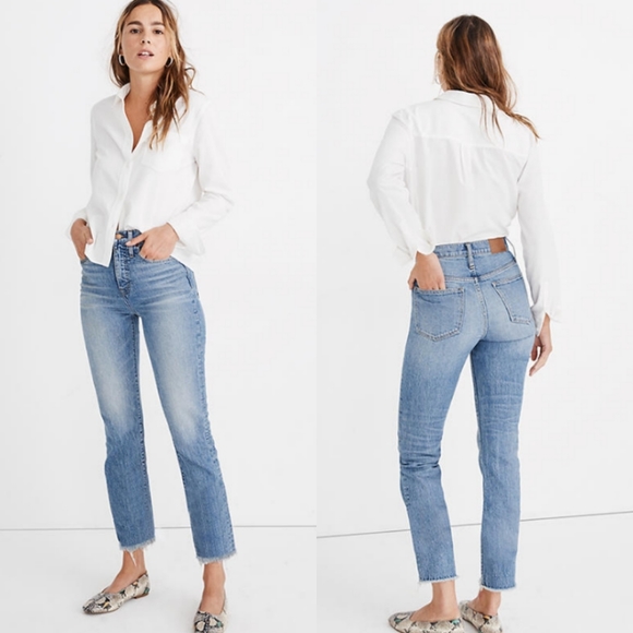 Madewell Denim - Madewell High-Rise Slim Crop Boy Jean 26 Ainsworth